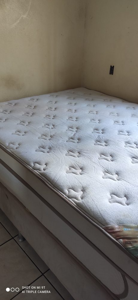 Colchão depois da higienização no Bairro Goiás