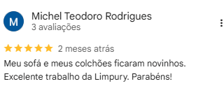 Avaliação real de Michel no Google