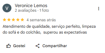Avaliação real de Veronice no Google